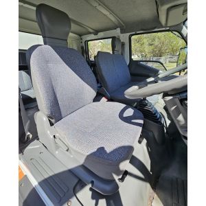 Lowback Driver Bucket ONLY; Mitsubishi Fuso Canter FE FG 600 Series Trucks 08/95 - 09/08 Black Duck™ Canvas Covers