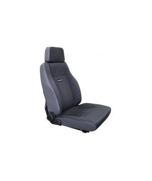 Black Duck Seat Covers to fit Stratos Compact 3000 with LTSS Suspension side view.