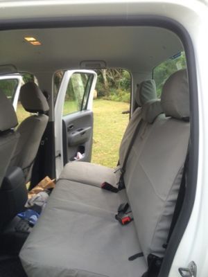 Black Duck Seat Covers shows VW Amarok Dual Cab Rear Seat VWA117.