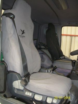Black Duck Seat Covers to fit Isuzu F Series Trucks from 2016 onwards.