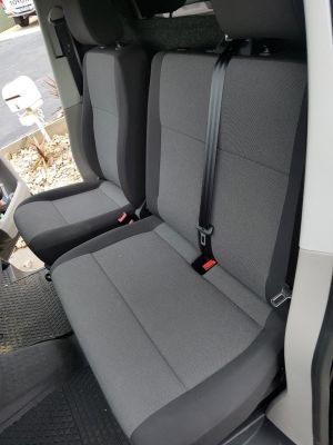 Black Duck Seat Covers Volkswagen Transporter T6, 2016 onwards.