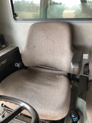 CONFIRM your seat by comparing the images these seats are used in a wide variety of machines, they may be upholstered in either by cloth or vinyl.
Machines including: New Holland SP Windrower, Case IH Headers, Case IH Tractors, Cat Backhoe Loaders, Macdon SP Windrower -1