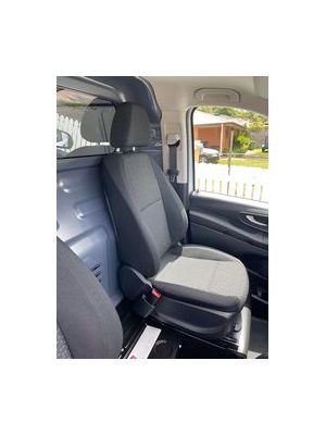 Driver and Passenger Bucket seats NO ARMRESTS - BLACK DUCK Canvas or 4Elements Seat COVERS Vito Van THESE COVERS SUIT THESE SEATS