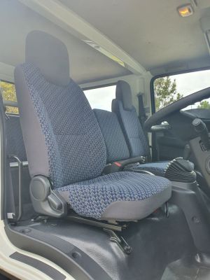 Black Duck Canvas Seat Covers to fit the FRONT & REAR seats in Isuzu NH Series Wide CREW Cabs