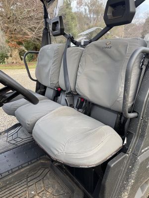 Miller Canvas supplies Quality Heavy Duty Canvas Seat Covers to suit CAN-AM DEFENDER HD10 X-MR and XT-P.