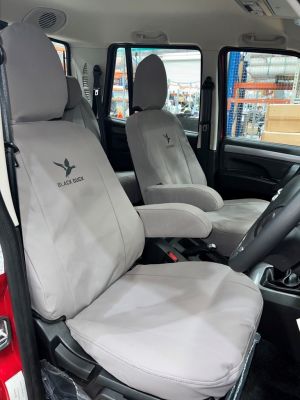 If you are after the BEST seat covers on the market make sure you fit Black Duck Canvas or perhaps even try the new 4ELEMENTS fabric for the ULTIMATE seat protection to your MAHINDRA PIK-UP, they are the Duck's Nuts in Seat Covers.