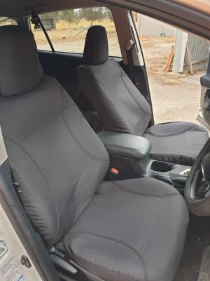 TAILOR MADE Custom Fit KAKADU Grey Canvas Seat Covers by SPERLING - to suit TOYOTA RAV 4
