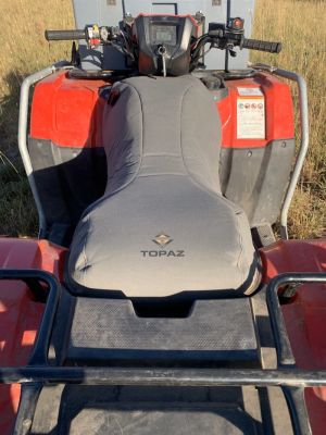 Miller Canvas is a leading specialist online retailer of Canvas All-In-One Padded Seat &Tank Covers manufactured by Topaz Global to suit HONDA TRX500 & TRX520 TM1, FM1, FM2, FA2 from 2014 onwards including 2015, 2016, 2017, 2018, 2019,2020 and beyond.-1