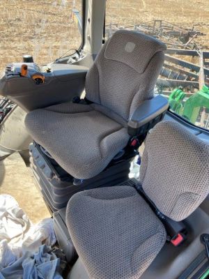 JOHN DEERE 8R Series from 2015 to approx 2019 - Black Duck Canvas or 4ELEMENTS Seat Covers  OPERATOR and BUDDY seat set.