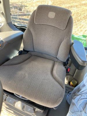 JOHN DEERE 8R Series from 2015 to approx 2019 - Black Duck Canvas or 4ELEMENTS Seat Covers  OPERATOR seat ONLY.