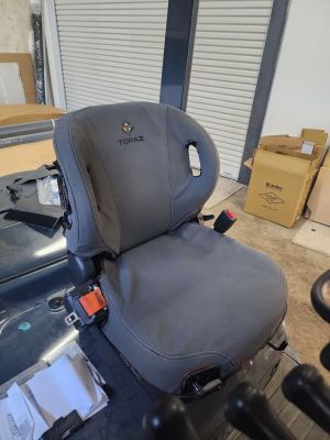 Canvas Seat Cover -  TOYOTA Forklift & MLA VULCAN Forklift. Small Deep Winged Driver Bucket with inbuilt Suspension.