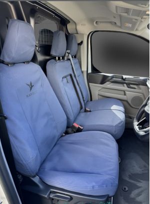 Black Duck Canvas Seat Covers | Ford Transit, Transit Custom VA from 09/2023 on