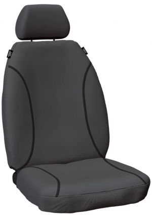 KAKADU  | FOAM BACKED | CANVAS SEAT COVERS suitable for  TOYOTA 76 Series Wagon
GREY CANVAS