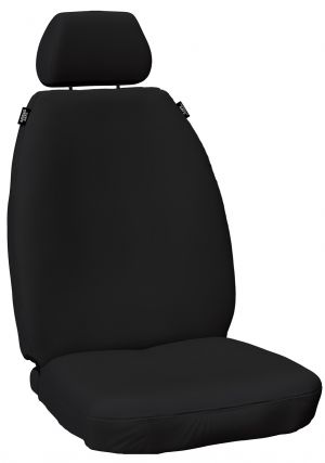 BLACK - EXPLORER - PREMIUM | FOAM BACKED | CANVAS SEAT COVERS suitable for TOYOTA HILUX from 10/2015 - current model