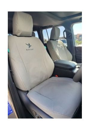 Black Duck SeatCovers Suitable for TOYOTA PRADO 250 Front seat covers shown