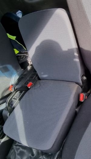 Driver Air Suspension Hiback Bucket with Seat Belt provision (ISRI 6860) and Static Passenger Hiback Bucket HINO 500 2012 - mid 2019 and 700 Series 2011+ Black Duck™ Canvas Covers