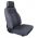 Black Duck Seat Covers to fit Stratos Compact 3000 with LTSS Suspension side view.
