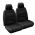 "TRADIES"  BLACK CANVAS SEAT COVERS suitable Ford Ranger PX2 PX3