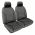 "TRADIES"  GREY CANVAS SEAT COVERS suitable for TOYOTA HILUX SR and SR5 05/2005 - 6/2015.