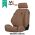 Black Duck SeatCovers Suitable for TOYOTA PRADO 250   - BROWN CANVAS