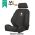 Black Duck SeatCovers Suitable for TOYOTA PRADO 250  - BLACK CANVAS.