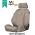 Black Duck SeatCovers Suitable for TOYOTA PRADO 250  - GREY 4ELEMENTS.