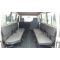 4 Side Facing Rear Seats - Black Duck Seat Covers- suitable for Toyota Troop Carrier.
