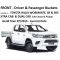 BUY Black Duck Seat Covers - FRONT - Driver & Passenger Buckets (Set) - Suitable for TOYOTA HILUX WORKMATE, SR & SR5 - XTRA Cab & DUAL Cab - NOT SINGLE CABS