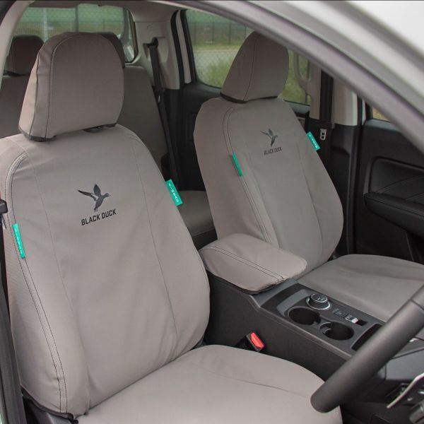 BLACK DUCK SEAT COVERS to suit GWM CANNON UTE FRONT SEATS